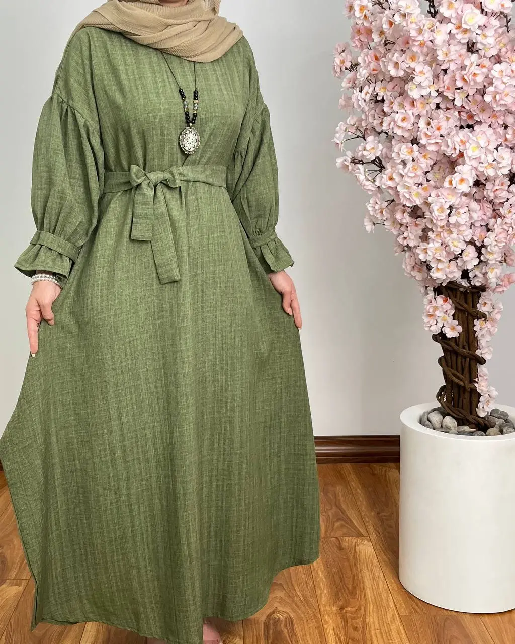 کفتان خمره ای با کمربند